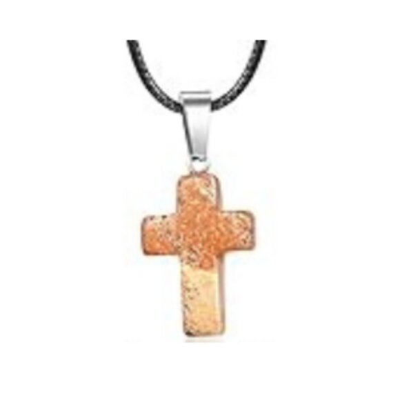 Cross Gemstone Pendant Charms Cross Quartz Crystal Charms for Necklace Earring - Picture 1 of 1